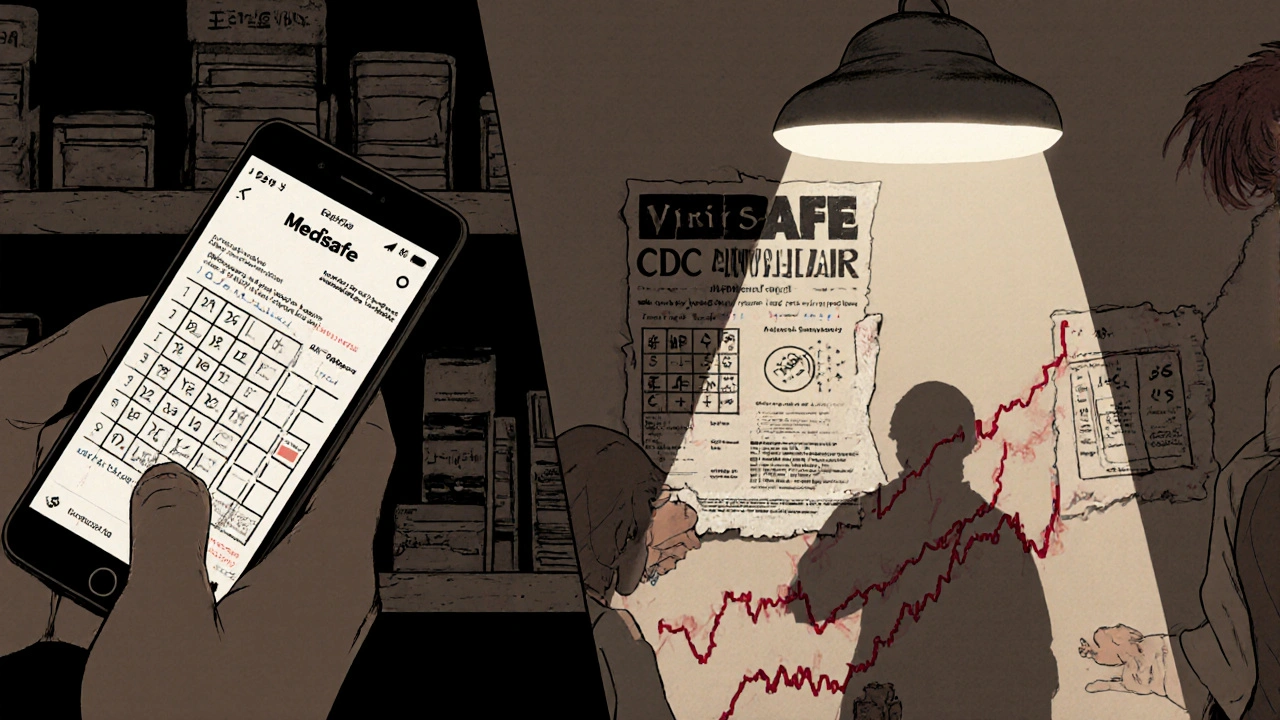 Traveler consulting pharmacist with dosing chart and app alarm, viral load graph in shadow.