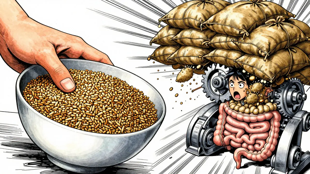 Fiber supplements worsening constipation like heavy sandbags on gears