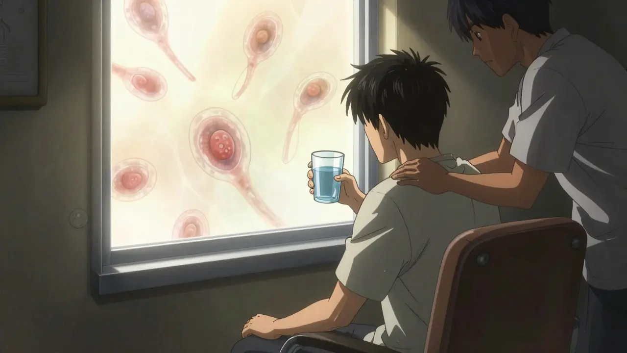 Anime style image of patient recovery and hope