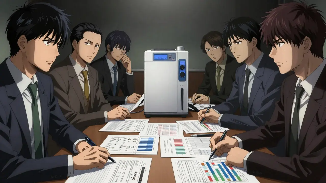 Team analyzes lyophilizer data in tense Gekiga style conference